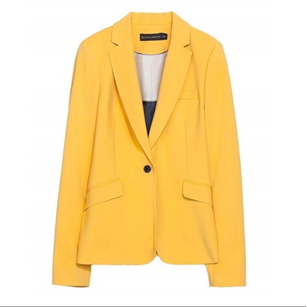 Beautiful Tailored Yellow Zara Blazer